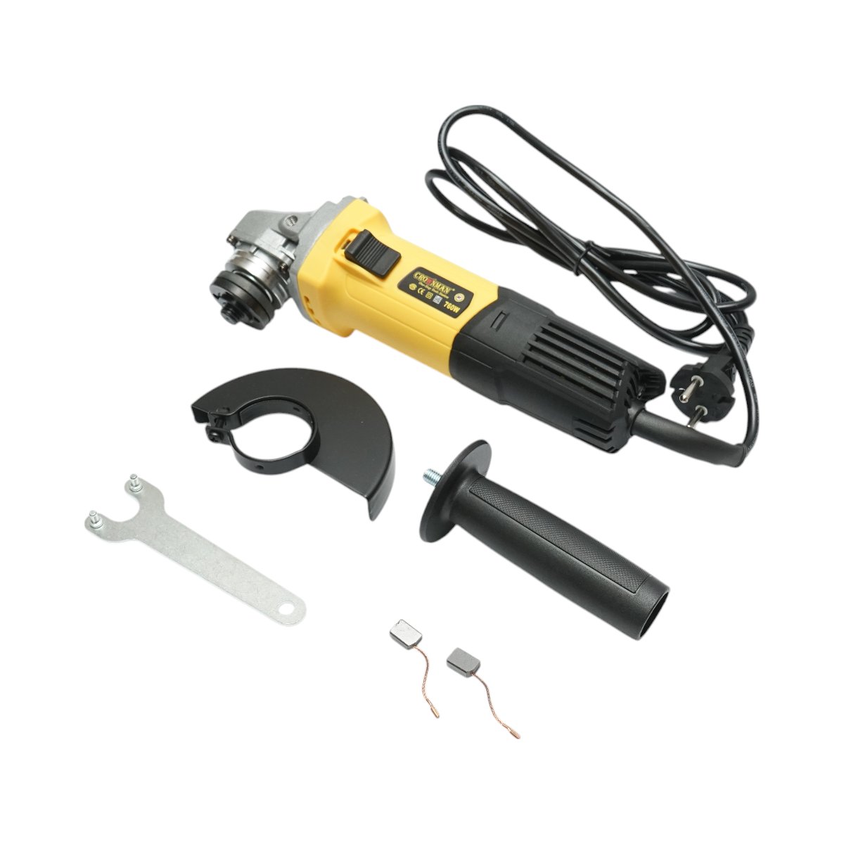 Polizor unghiular flex 760W, 220V disc 115mm, viteza 11000 r/min Crownman
